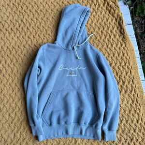 Crete Greece Hoodie Pullover Sweatshirt Size XS Men’s Women’s Unisex Blue Pocket